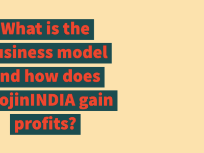 What is the business model and how does KhojinINDIA gain profits?